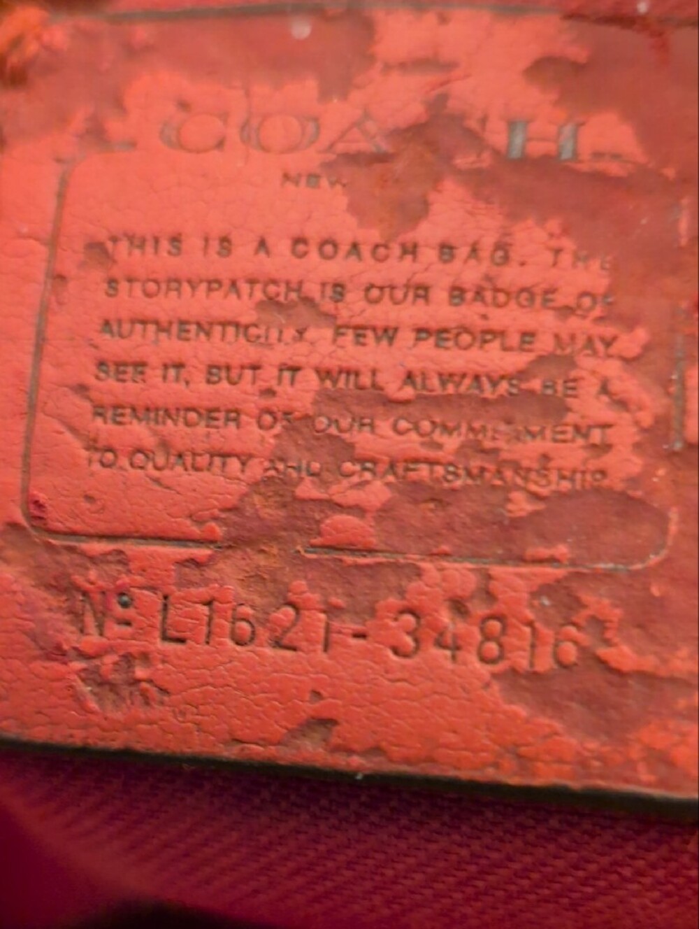 Coach Swagger 27 Pebbled Leather Satchel in Deep Coral L1621-34816 - Picture 11 of 14